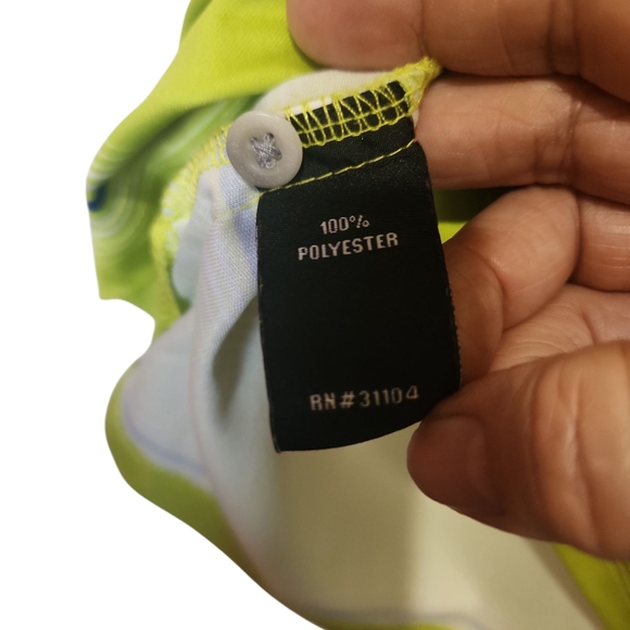 Cool Play Golf Pro Green Striped Men's Polo Shirt - Picture 5 of 9